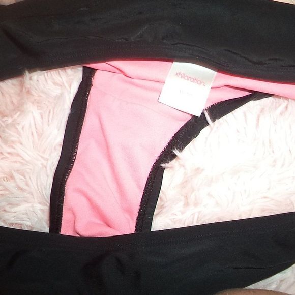 3 PC SWIMSUIT BIKINI FLORAL HALTER TOP TANKINI OP TIME AND TRU-WOMENS SIZE XL - Picture 6 of 8